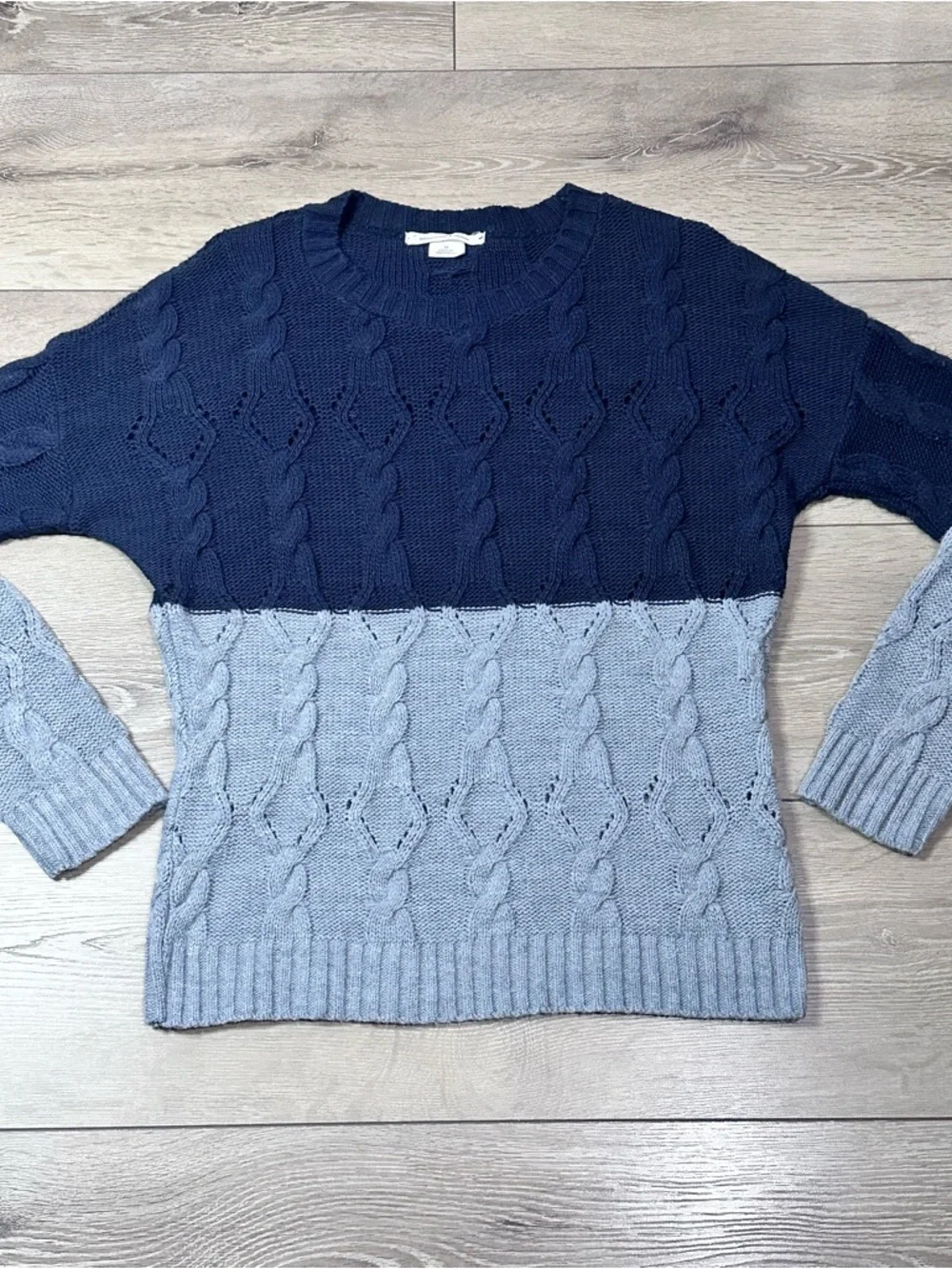 Urban Outfitters Coincidence & Chance Colorblock Cable Knit Sweater - Picture 4 of 12